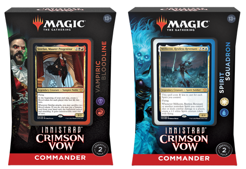 Magic The Gathering: Innistrad: Crimson Vow Commander Deck (Set of 2) Magic The Gathering: Innistrad: Crimson Vow Commander Deck (Set of 2)