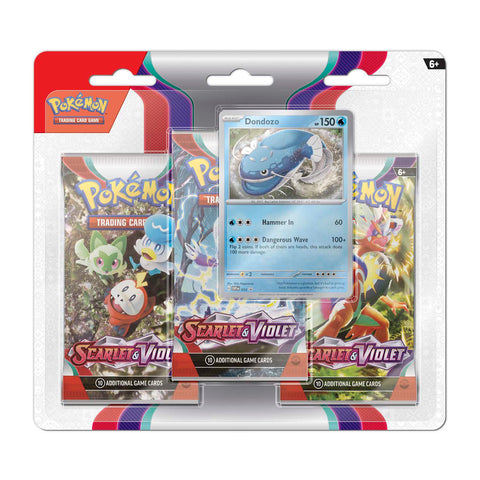 Pokemon SV1 Scarlet & Violet 3 Pack Blister - Arcanine and Dondozo (Set of 2)