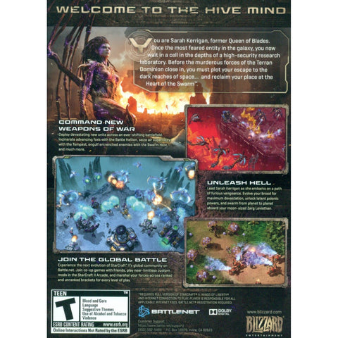 PC Starcraft II Expansion Heart of The Swarm