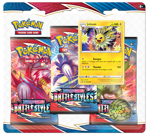 Pokemon SS5 Battle Styles 3-Pack Blister - Jolteon Pokemon SS5 Battle Styles 3-Pack Blister - Jolteon