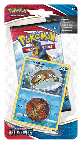 Pokemon SS5 Battle Styles Checklane Blister Pack - Arrokuda Pokemon SS5 Battle Styles Checklane Blister Pack - Arrokuda
