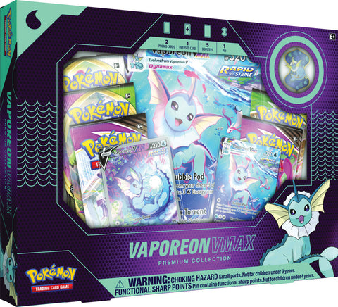 Pokemon TCG Vaporeon VMAX Premium Collection Pokemon TCG Vaporeon VMAX Premium Collection
