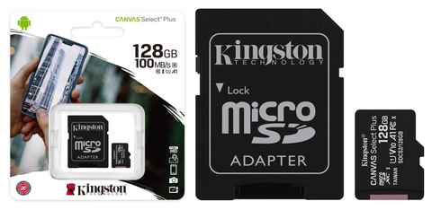 Kingston Tech Canvas 128GB MICRO SD