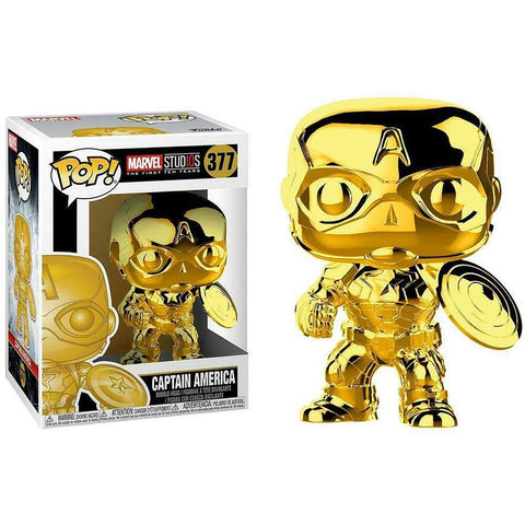 Funko POP! (377) 10th Anniversary Chrome Captain America Funko POP! (377) 10th Anniversary Chrome Captain America