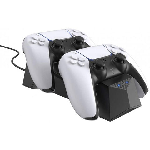 PS5 Cyber Gadget Black Double Controller Stand