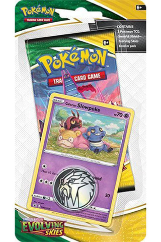 Pokemon SS7 Evolving Skies Checklane Blister - Eevee and Slowpoke Bundle