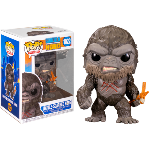 Funko POP! (1022) Godzilla vs. Kong Battle Scarred Kong Funko POP! (1022) Godzilla vs. Kong Battle Scarred Kong