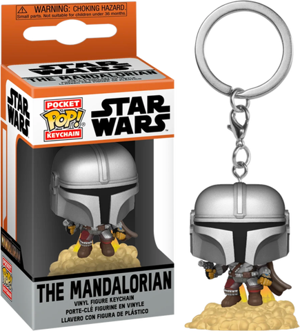 Funko Mandalorian with Blaster Pocket Key Chain Funko Mandalorian with Blaster Pocket Key Chain