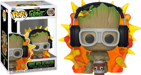 Funko POP! (1195) Marvel I Am Groot Groot With Detonator Funko POP! (1195) Marvel I Am Groot Groot With Detonator