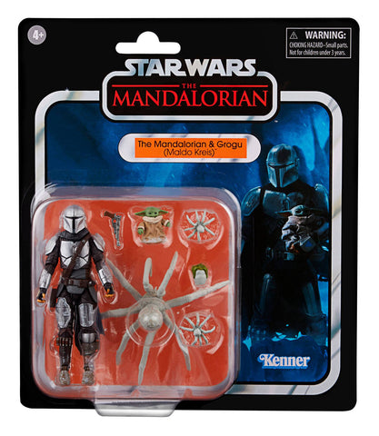 Kenner Star Wars 4" Mandalorian & Grogu Pack Kenner Star Wars 4" Mandalorian & Grogu Pack