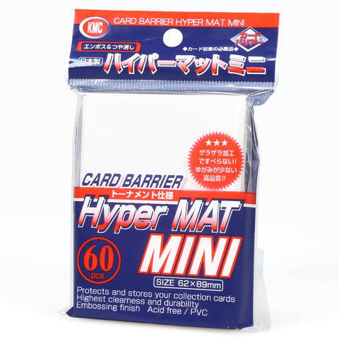 KMC Hyper Mat Mini 60PC White 62X89MM KMC Hyper Mat Mini 60PC White 62X89MM