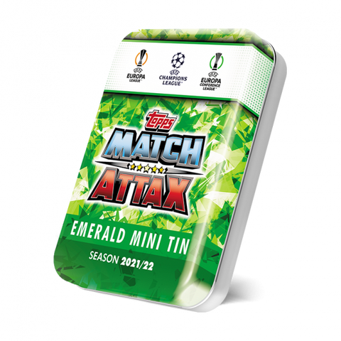 Topps Match Attax UEFA CL 21/22 Emerald Mini Tin Topps Match Attax UEFA CL 21/22 Emerald Mini Tin