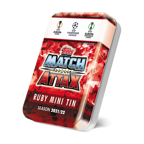 Topps Match Attax UEFA CL 21/22 Ruby Mini Tin Topps Match Attax UEFA CL 21/22 Ruby Mini Tin