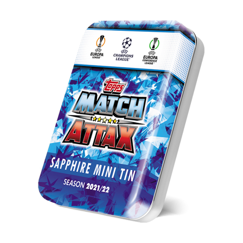 Topps Match Attax UEFA CL 21/22 Sapphire Mini Tin Topps Match Attax UEFA CL 21/22 Sapphire Mini Tin