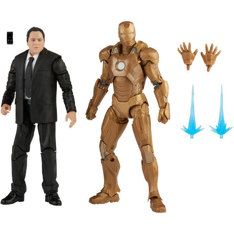 Marvel Legends Series Infinity Saga Happy Hogan and Iron Man XXI