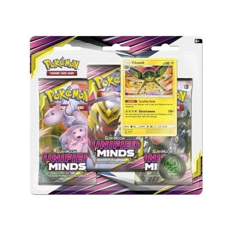 Pokemon SM11 Unified Minds 3-Booster Blister Pack Pokemon SM11 Unified Minds 3-Booster Blister Pack