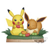 Pokemon Asia Pikachu & Eevee Diorama Figure Pokemon Asia Pikachu & Eevee Diorama Figure