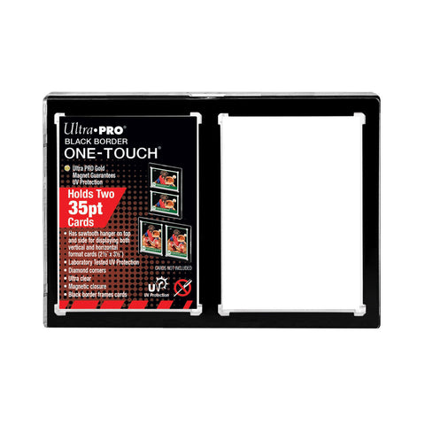 Ultra Pro 35PT One Touch 2 Card Black Border Ultra Pro 35PT One Touch 2 Card Black Border