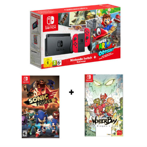 Nintendo Switch Super Mario Odyssey Bundle (with 2 games) Nintendo Switch Super Mario Odyssey Bundle (with 2 games)