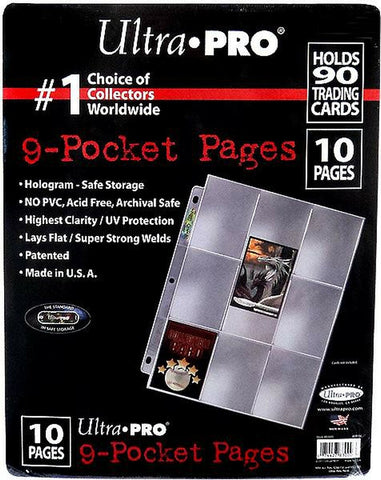Ultra Pro Silver Series 9 Pocket - 10 Pages Refill Ultra Pro Silver Series 9 Pocket - 10 Pages Refill