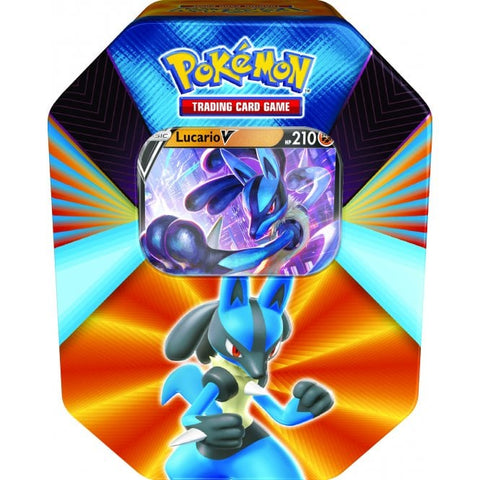 Pokemon SWSH Spring V Forces Tin - Lucario V Pokemon SWSH Spring V Forces Tin - Lucario V