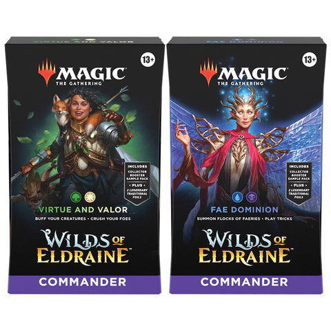 Magic The Gathering Wilds of Eldraine Commander Deck (Set of 2)