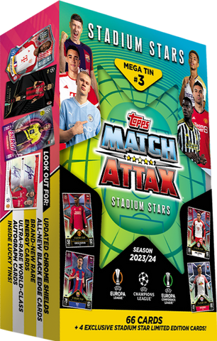 Topps Match Stadium Stars 2023/24 Mega Tin 3