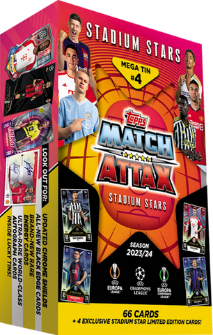 Topps Match Stadium Stars 2023/24 Mega Tin 4