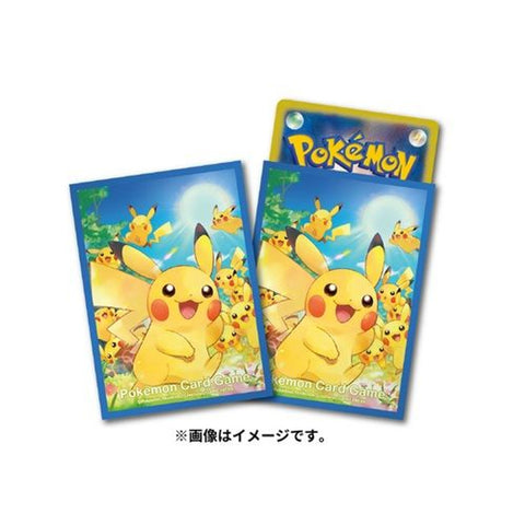 Pokemon Card Game Pikachu Gathering Sleeves