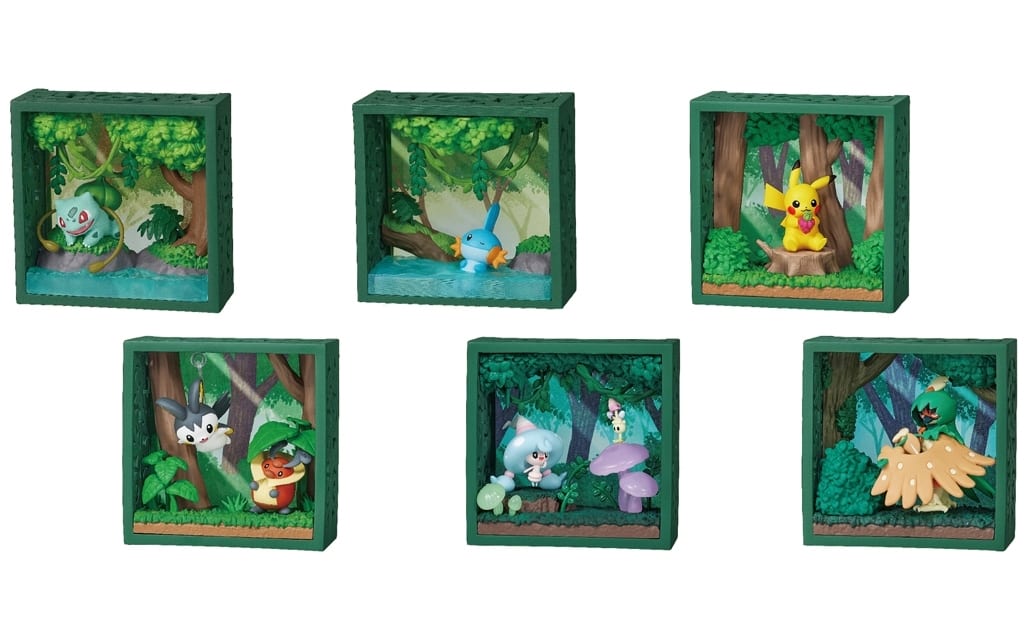 Pokemon Move Frame Re-Ment Pokemon Frame Deep Woods (Set of 6) | PLAYe