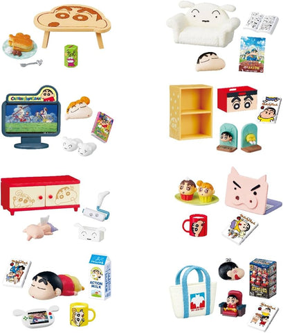 Re-Ment Crayon Shin-Chan Room (Set of 8)