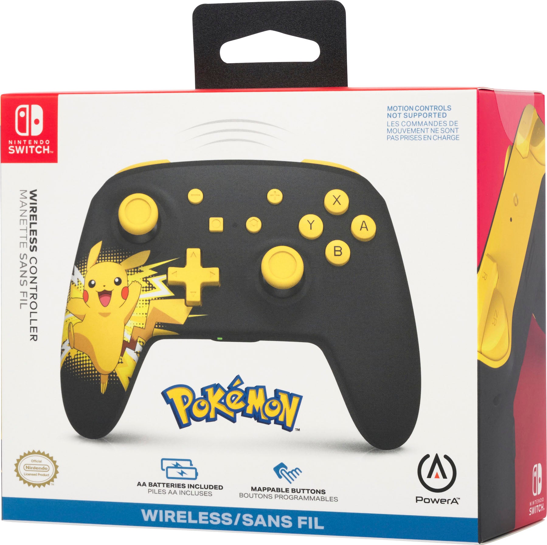 Nintendo Switch PowerA Wireless Controller -Pikachu Ecstatic | PLAYe