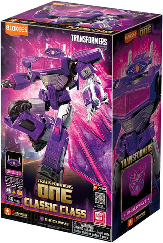 Transformers One Classic Shockwave Blokees Model Kit