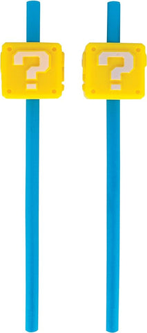 Super Mario Set of 2 Re-usable Drinking Straws