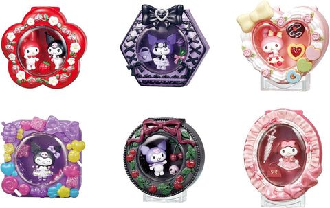 Re-Ment My Melody Kuromi Melty Compact (Set of 6)