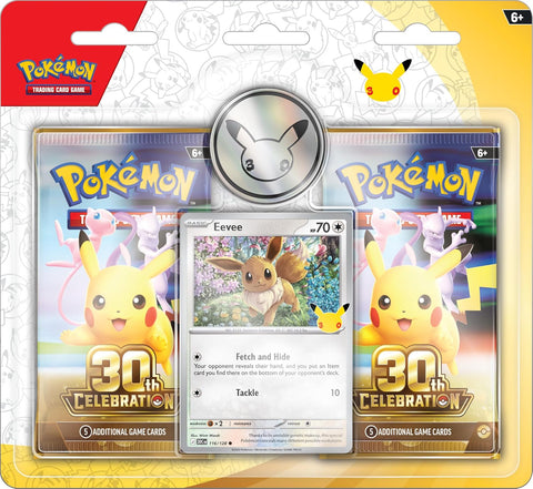 Pokemon TCG 30th Celebration 2 Pack Blister Eevee