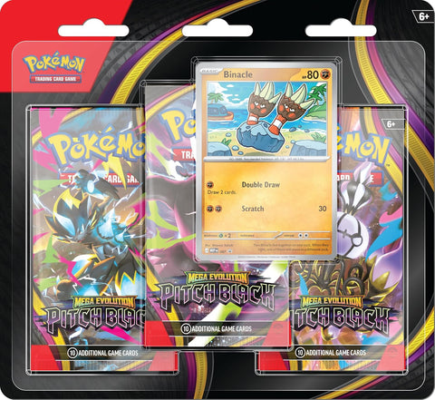 Pokemon ME05 Pitch Black 3 Pack Blister - Binacle