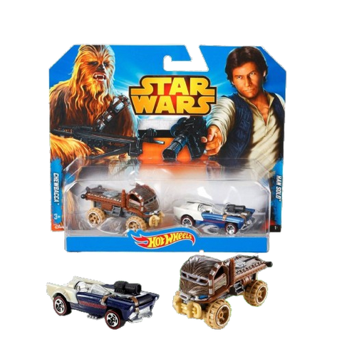 Star Wars Hot Wheels Han Solo and Chewbacca Set