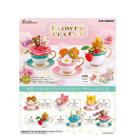 Re-Ment Rilakkuma Flower Tea cup (Set of 6)