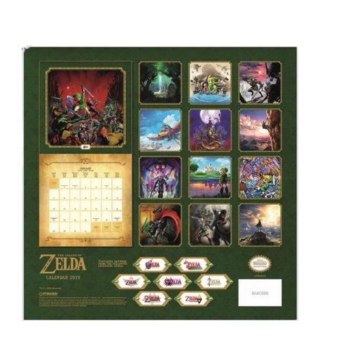 The Legend of Zelda Calendar 2019