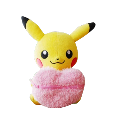 Pokemon 9" Pikachu with Zipper Heart