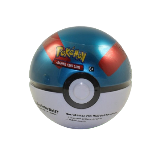 Pokemon Poke Ball Tin - Blue/Red