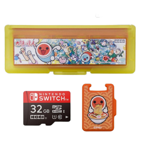 Nintendo Switch Hori Taiko 32GB mMicro SD + 6 Card Case
