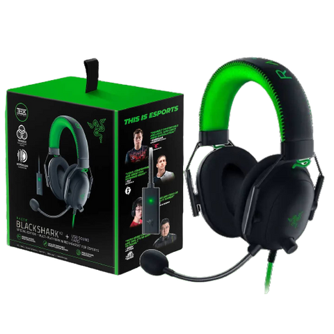 Razer Blackshark V2 + USB Sound SE Wired Headset