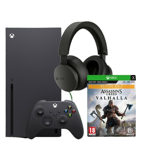 XBox Series X New Local 1TB Console + XBox One/ XBox X Assassin's Creed Valhalla Gold Edition + XBox Series Stereo Headset
