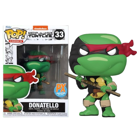 Funko POP! (33) Teenage Mutant Ninja Turtles Comic Donatello Previews Exclusive