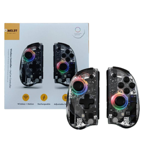 Omelet Nintendo Switch Wireless JoyCon Controller Transparent