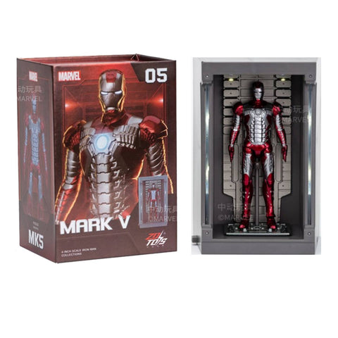 ZD Toys Iron Man 4" Mark V with Hall of Armor 05