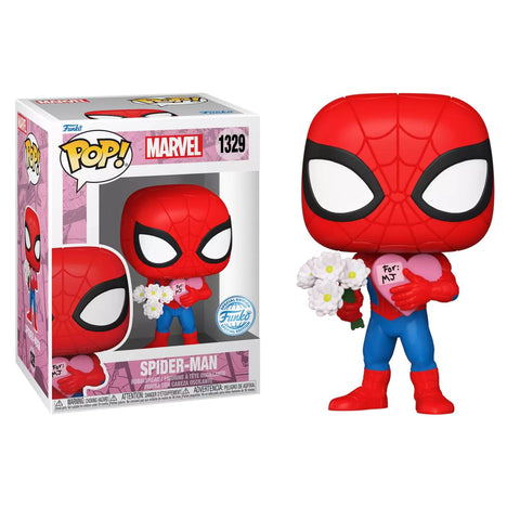 Funko POP! (1329) Marvel Valentines Spider Man Flowers Special Edition