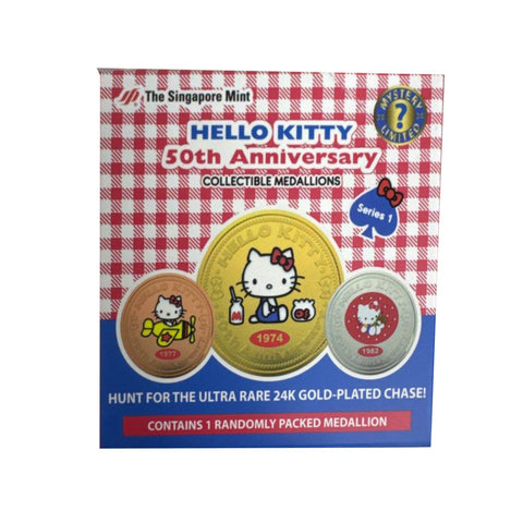 Hello Kitty 50th Anniversary Collectible Medallions Series 1 Blind Box